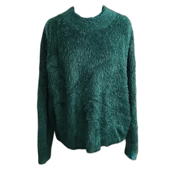 A New Day Emerald Eyelash Knit shaggy sweater - Picture 1 of 9
